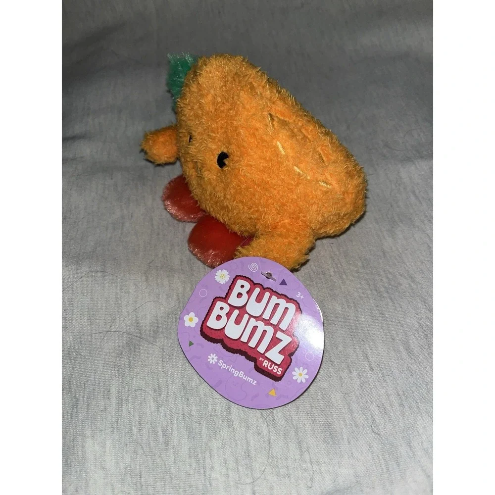 Bum Bumz NWT Carson Carrot Plush,‎ 6 Inch, springbumz